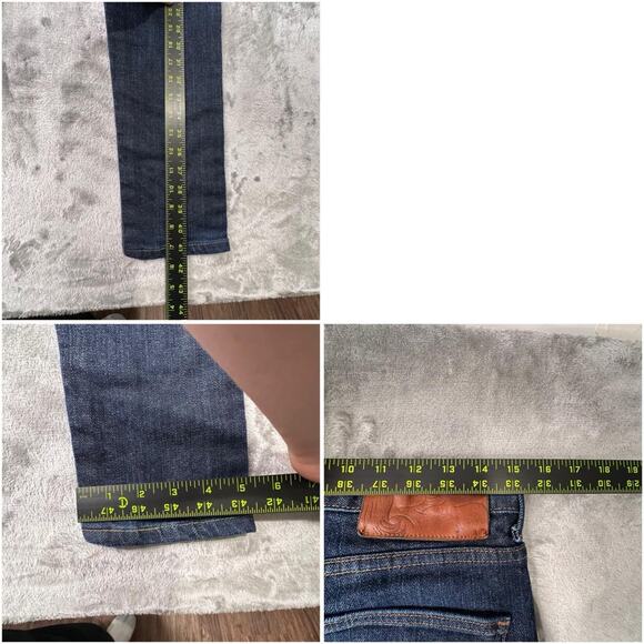 Naked & Famous Dark Blue Button-Fly “Super Skinny Guy”Selvedge Denim Jeans 31 - Picture 8 of 8
